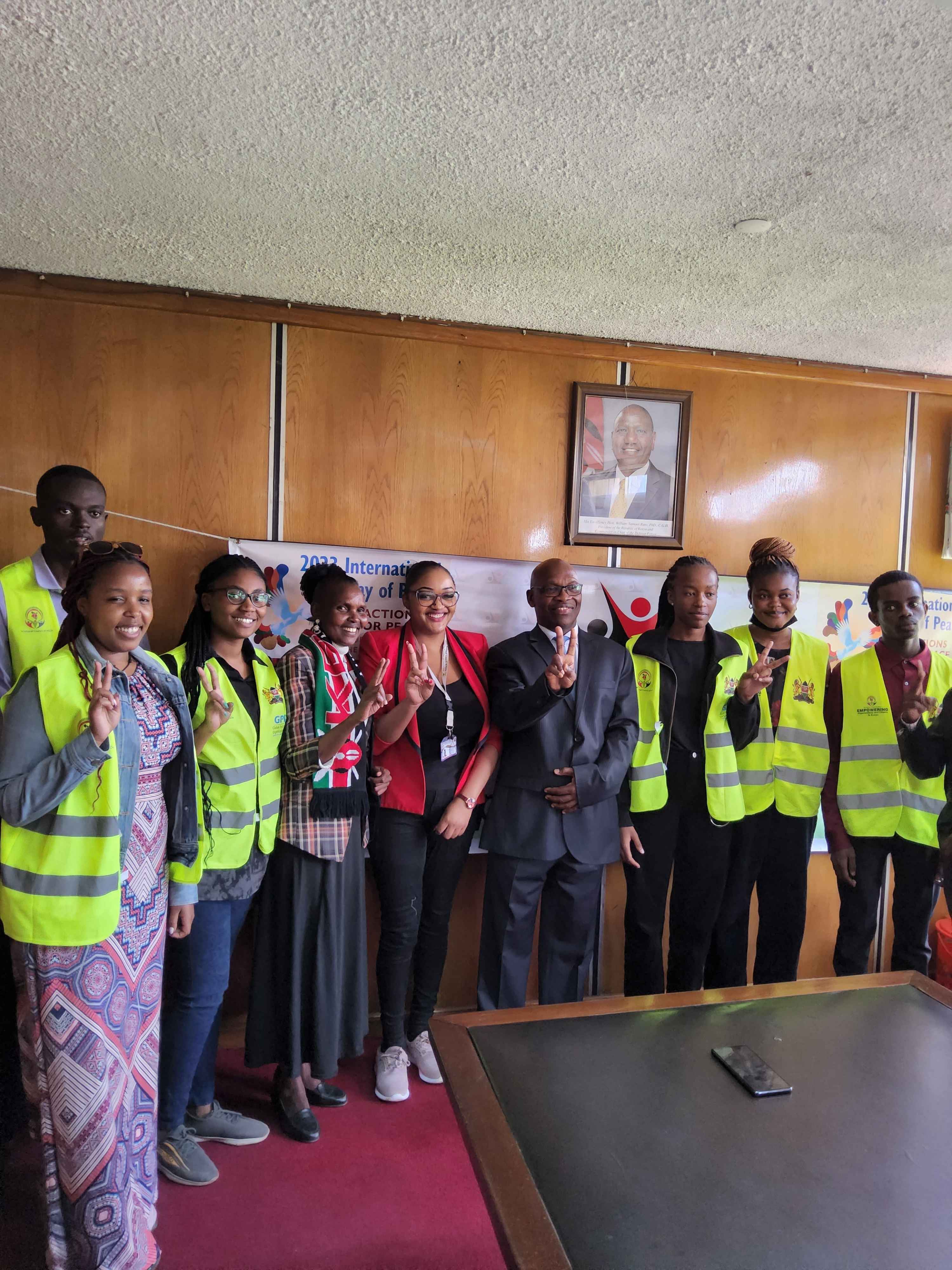 Meeting with Nairobi Regional Commisioner on International Peace day  report by Rexton Muriuki