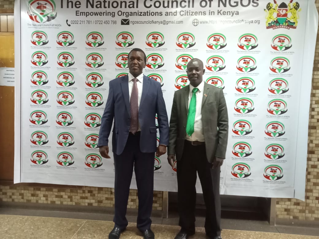 The National Council of NGOs today briefly hosted Dr.Nyeris Raymond, PhD a Commissioner and Vice Chairperson of the Kenya National Commission of Human Rights (KNCHR. 